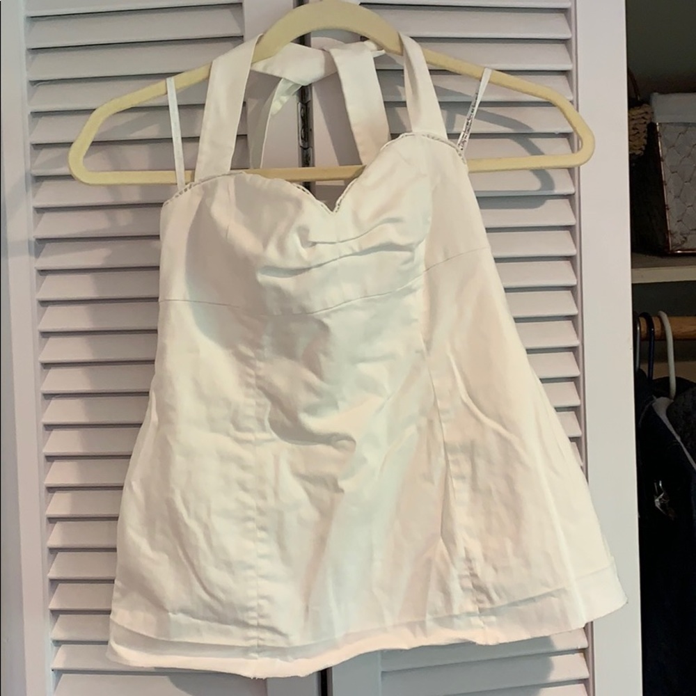 Lilly Pulitzer White Halter Top